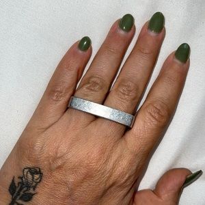 Surface2air 2 finger ring brushed metal